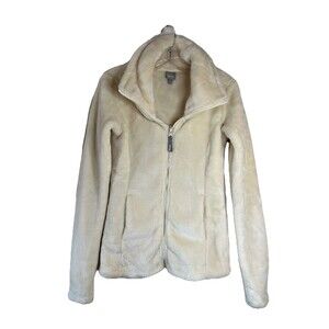 Bench Cream Soft Faux Fur Zip Up Size S‎ With Pockets